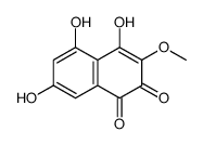 4,5,7-trihydroxy-3-methoxynaphthalene-1,2-dione结构式