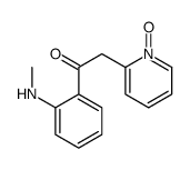 1-[2-(methylamino)phenyl]-2-(1-oxidopyridin-1-ium-2-yl)ethanone结构式