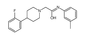 2-[4-(2-fluorophenyl)piperidin-1-yl]-N-(3-methylphenyl)acetamide Structure