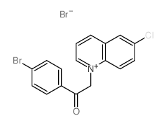 Quinolinium,1-[2-(4-bromophenyl)-2-oxoethyl]-6-chloro-, bromide (1:1) picture