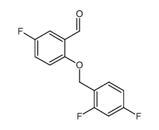 5-fluoro-2-(2,4-difluorobenzyloxy)-benzaldehyde结构式