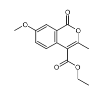 4-carboethoxy-7-methoxy-3-methylisocoumarin结构式