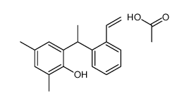 acetic acid,2-[1-(2-ethenylphenyl)ethyl]-4,6-dimethylphenol结构式