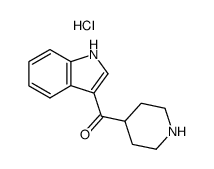 (1H-indol-3-yl)(piperidin-4-yl)methanone hydrochloride结构式