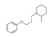 2-methyl-1-(3-phenoxypropyl)piperidine structure