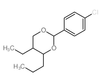 1,3-Dioxane,2-(4-chlorophenyl)-5-ethyl-4-propyl- picture