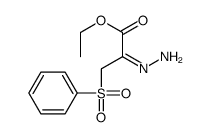 ethyl 3-(benzenesulfonyl)-2-hydrazinylidenepropanoate Structure