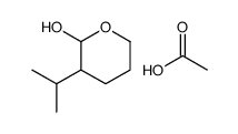 acetic acid,3-propan-2-yloxan-2-ol Structure