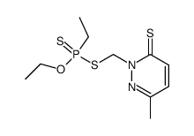 Ethyl-phosphonodithioic acid O-ethyl ester S-(3-methyl-6-thioxo-6H-pyridazin-1-ylmethyl) ester结构式