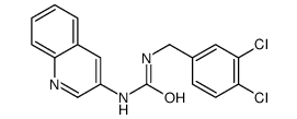 1-[(3,4-dichlorophenyl)methyl]-3-quinolin-3-ylurea结构式