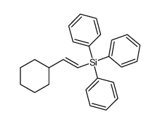 ((E)-2-Cyclohexyl-vinyl)-triphenyl-silane Structure