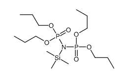 1-[[dipropoxyphosphoryl(trimethylsilyl)amino]-propoxyphosphoryl]oxypropane结构式