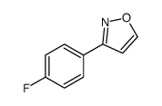 Isoxazole, 3-(4-fluorophenyl)- (9CI) Structure