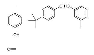 4-tert-butylphenol,formaldehyde,3-methylphenol,4-methylphenol Structure