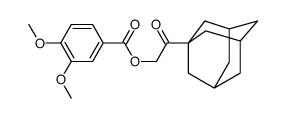 [2-(1-adamantyl)-2-oxoethyl] 3,4-dimethoxybenzoate结构式