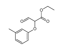 ethyl 2-(3-methylphenoxy)-3-oxopropanoate结构式