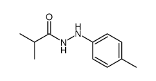 isobutyric acid-(N'-p-tolyl-hydrazide) Structure
