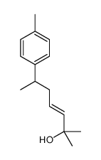 2-methyl-6-(4-methylphenyl)hept-3-en-2-ol结构式