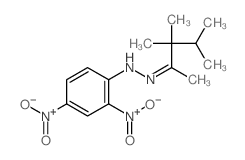 3,3,4-Trimethyl-2-pentanon (2,4-dinitrophenyl)hydrazone结构式