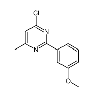 4-chloro-2-(3-methoxyphenyl)-6-methylpyrimidine structure