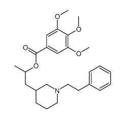 α-Methyl-1-phenethyl-3-piperidineethanol 3,4,5-trimethoxybenzoate结构式