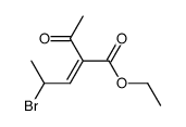 ethyl 2-acetyl-4-bromo-2-pentenoate结构式