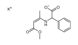 potassium [(3-methoxy-1-methyl-3-oxoprop-1-enyl)amino]phenylacetate Structure