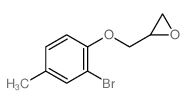 2-[(2-bromo-4-methyl-phenoxy)methyl]oxirane Structure