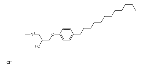 [3-(4-dodecylphenoxy)-2-hydroxypropyl]trimethylammonium chloride结构式
