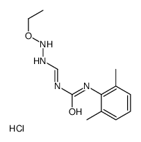 (3E)-1-(2,6-dimethylphenyl)-3-[(2-ethoxyhydrazinyl)methylidene]urea,hydrochloride Structure