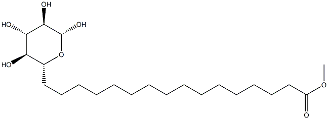 β-D-Glucopyranose 6-palmitate structure