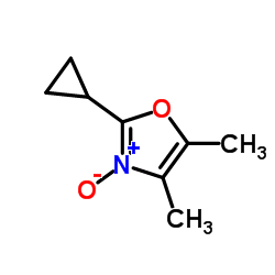 Oxazole, 2-cyclopropyl-4,5-dimethyl-, 3-oxide (9CI) Structure