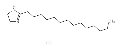 1H-Imidazole,4,5-dihydro-2-tetradecyl-, hydrochloride (1:1) Structure