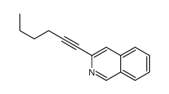 3-hex-1-ynylisoquinoline Structure