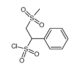 2-(methylsulfonyl)-1-phenylethane-1-sulfonyl chloride结构式