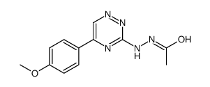 N'-[5-(4-methoxyphenyl)-1,2,4-triazin-3-yl]acetohydrazide结构式