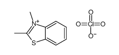 2,3-dimethyl-1,3-benzothiazol-3-ium,perchlorate Structure