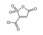 5H-1,2-Oxathiole-3-carbonylchloride,5-oxo-,2,2-dioxide(9CI) Structure