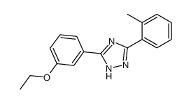 3-(3-ethoxyphenyl)-5-(2-methylphenyl)-1H-1,2,4-triazole结构式
