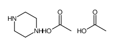 acetic acid,piperazine Structure