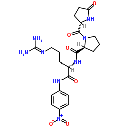 Pyr-Pro-Arg-pNA hydrochloride salt结构式