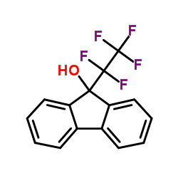 9-PENTAFLUOROETHYL-9H-FLUOREN-9-OL结构式