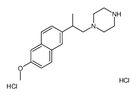 1-[2-(6-methoxynaphthalen-2-yl)propyl]piperazine,dihydrochloride Structure