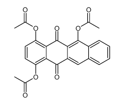 (4,6-diacetyloxy-5,12-dioxotetracen-1-yl) acetate结构式