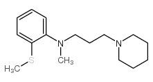 N-methyl-2-methylsulfanyl-N-[3-(1-piperidyl)propyl]aniline structure