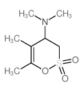 1,2-Oxathiin-4-amine,3,4-dihydro-N,N,5,6-tetramethyl-, 2,2-dioxide Structure