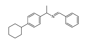 N-(1-(4-cyclohexylphenyl)ethyl)-1-phenylmethanimine Structure