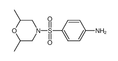 4-[(2,6-二甲基吗啉-4-基)磺酰基]苯胺结构式