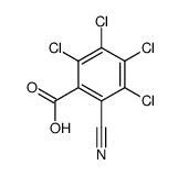 2,3,4,5-tetrachloro-6-cyanobenzoic acid Structure