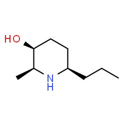 3-Piperidinol, 2-methyl-6-propyl-, (2S,3S,6R)- (9CI) Structure
